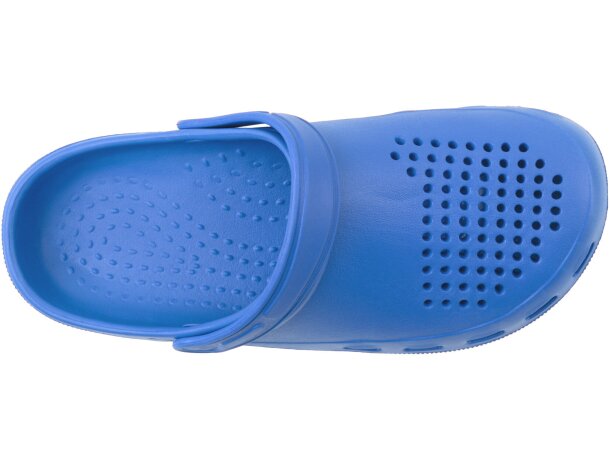 Zueco Eva Dan Roly con tira de sujeción ajustable Azul lab detalle 21