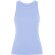 Camiseta sin mangas Dribe Roly en punto canalé stretch Azul sweet