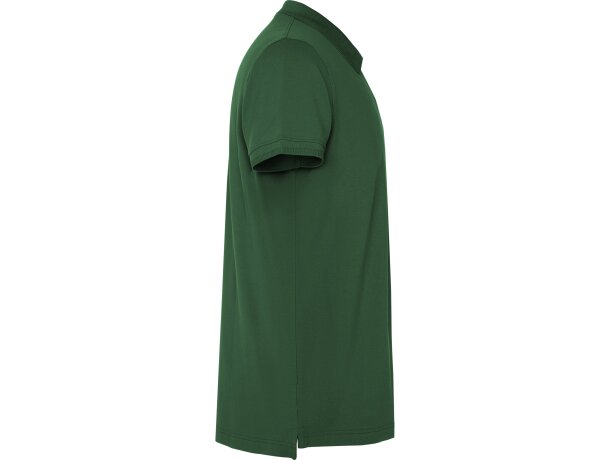 Polo Roly WOS manga corta tejido piqué stretch unisex Verde botella detalle 56
