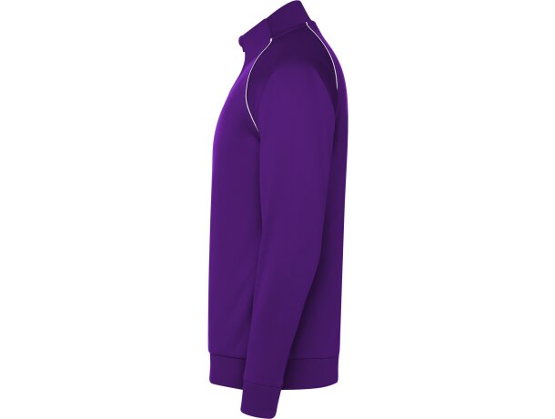 Chaqueta deportiva Valier Roly con cremallera y vivo reflectante Morado detalle 47