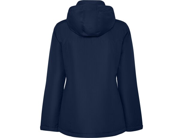 Parka mujer America Woman Roly con capucha extraíble reciclada Marino detalle 24