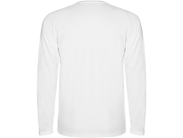 Camiseta técnica Roly MONTECARLO L/S blanco