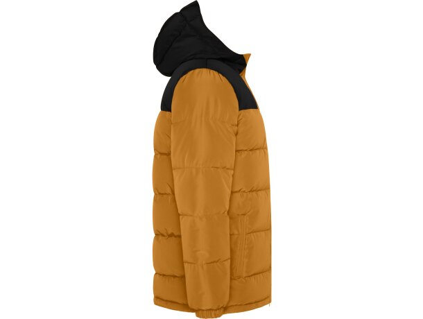 Parka acolchada Tallin Roly repelente al agua con capucha Amarillo curry/negro detalle 15
