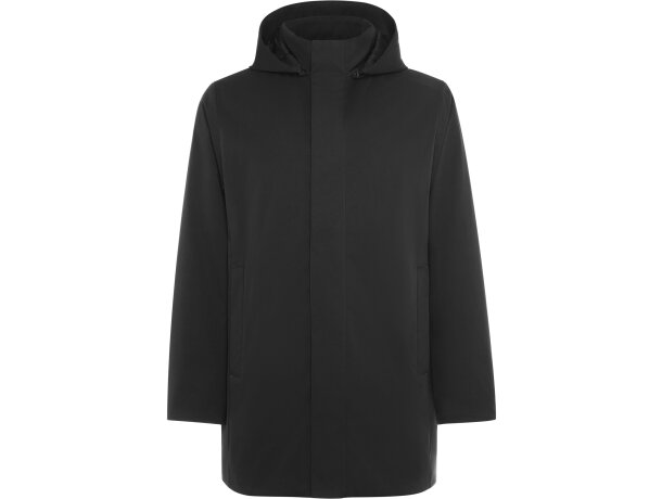Parka acolchada Dome Roly negra con capucha extraíble unisex Negro detalle 5