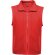 Chaleco New Bellagio Roly de poliéster con cremallera frontal Rojo