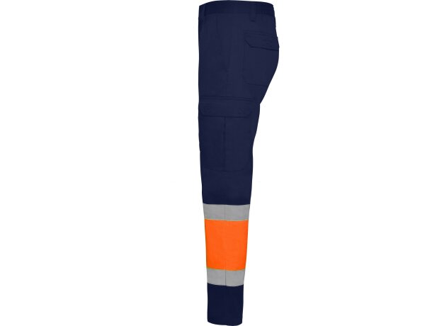 Pantalon invierno SOAN Roly de alta visibilidad marino/naranja fluor