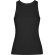 Camiseta sin mangas Dribe Roly en punto canalé stretch Negro detalle 9