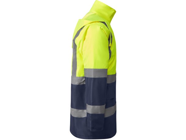 Parka MERAK Roly de alta visibilidad marino/amarillo fluor