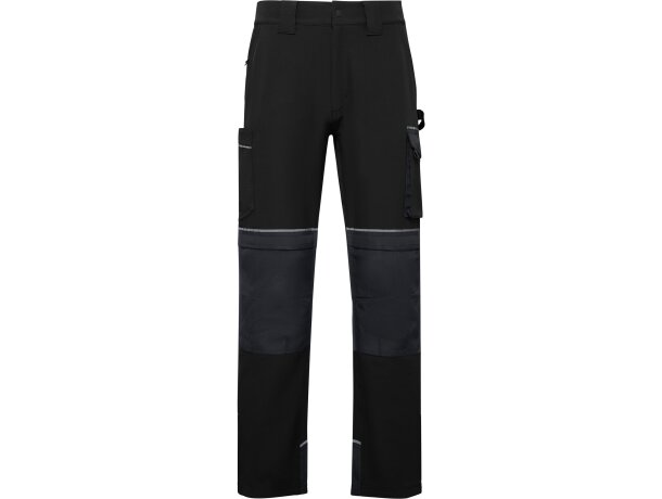 Pantalón trabajo Wall negro con rodilleras reforzadas Roly Negro detalle 6