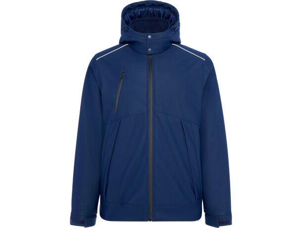 Parka técnica Emin Roly impermeable transpirable unisex Marino detalle 9