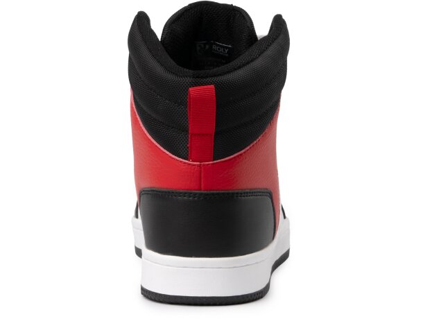 Zapatilla Space blanca Roly con plantilla foamizada confort Negro/blanco/rojo detalle 28