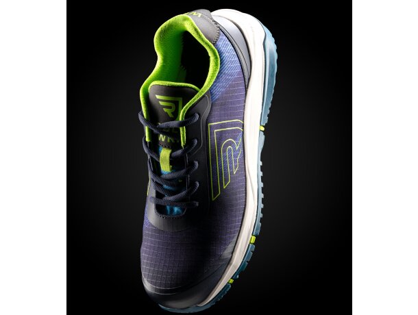 Zapato laboral Vitinja Roly S1PS ESD con puntera fibra vidrio Aguamarina detalle 3