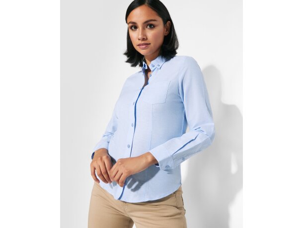 Camisa OXFORD WOMAN Roly blanco