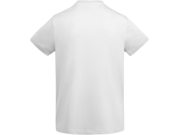 Camiseta Gruesa De Hombre En Manga Corta De Algodón VEZA Roly blanco