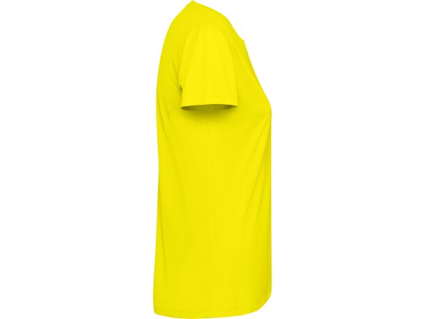 Camiseta Estoril Woman Amarillo fluor detalle 20