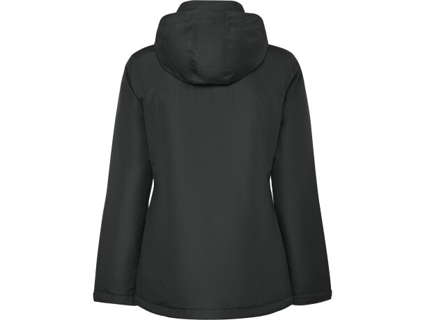 Parka mujer America Woman Roly con capucha extraíble reciclada Plomo oscuro detalle 20