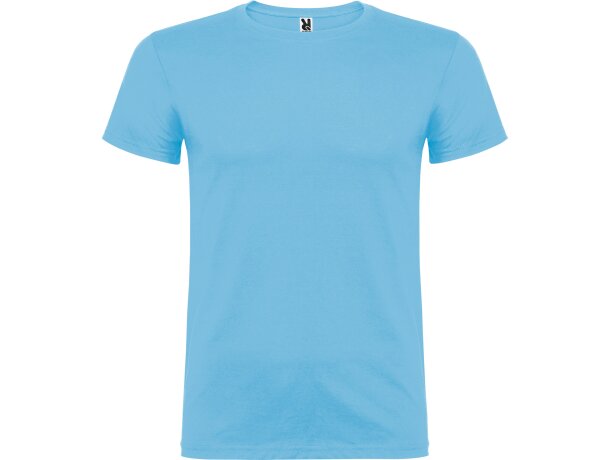 Camisetas impresas para adultos Roly Beagle 155g celeste