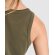 Camiseta sin mangas Dribe Roly en punto canalé stretch Blanco detalle 3
