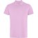 Polo Roly WOS manga corta tejido piqué stretch unisex Rosa claro
