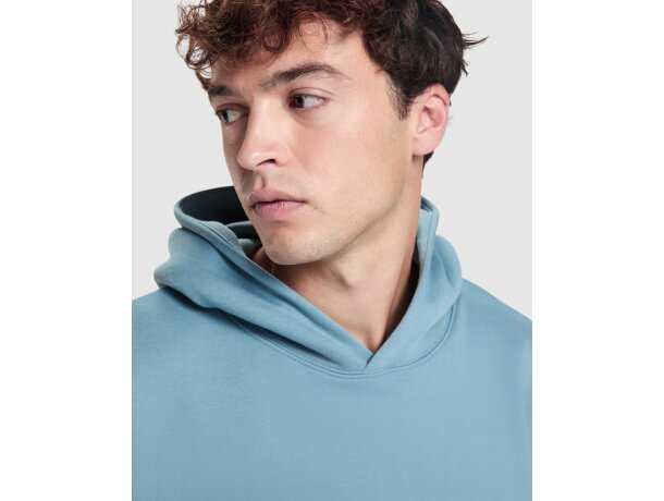 Sudadera con capucha Otto Roly para merchandising corporativo Blanco detalle 2