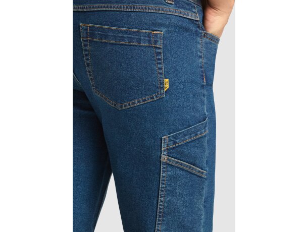 Bermuda Nivus vaquero multibolsillos Roly workwear Vaquero detalle 2
