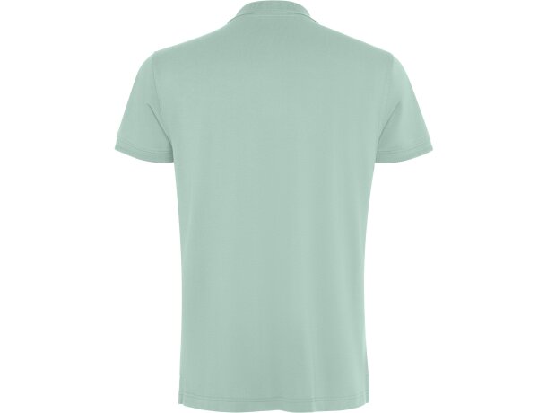 Polo Roly WOS manga corta tejido piqué stretch unisex Verde menta detalle 74