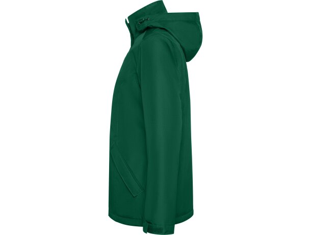 Parka mujer America Woman Roly con capucha extraíble reciclada Verde botella detalle 29
