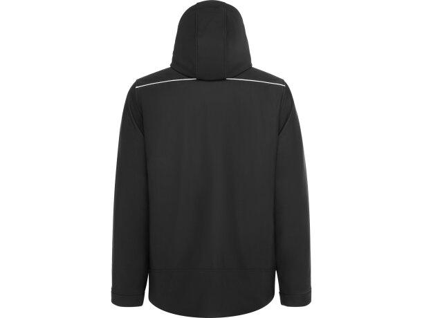 Parka técnica Emin Roly impermeable transpirable unisex Negro detalle 6