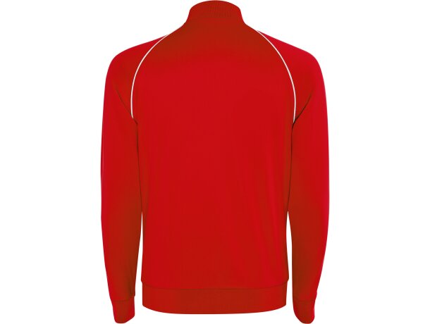 Chaqueta deportiva Valier Roly con cremallera y vivo reflectante Rojo detalle 42