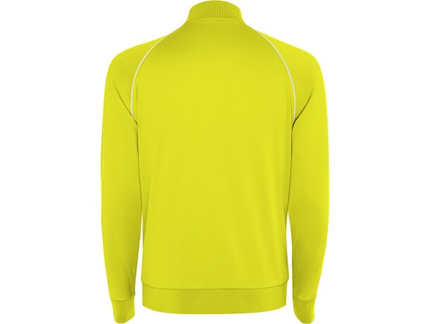 Chaqueta deportiva Valier Roly con cremallera y vivo reflectante Amarillo fluor detalle 18