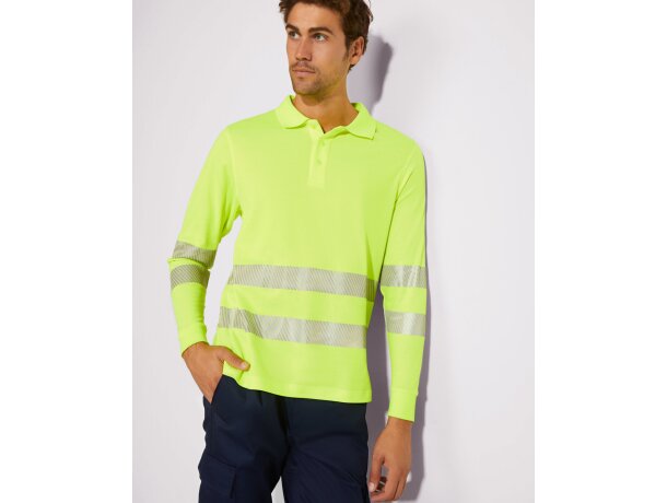 Polo Roly ATRIO LS alta visibilidad amarillo fluor