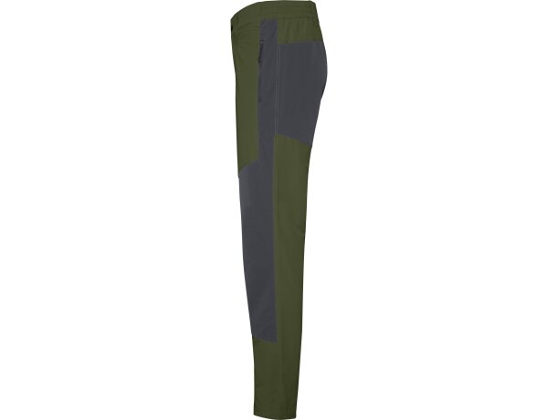 Pantalón trekking Bonati Roly poliamida con refuerzos elásticos Verde militar/plomo oscuro detalle 10