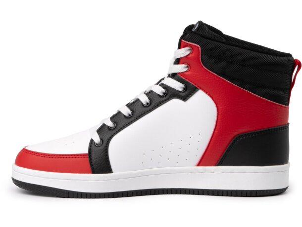 Zapatilla Space blanca Roly con plantilla foamizada confort Negro/blanco/rojo detalle 27