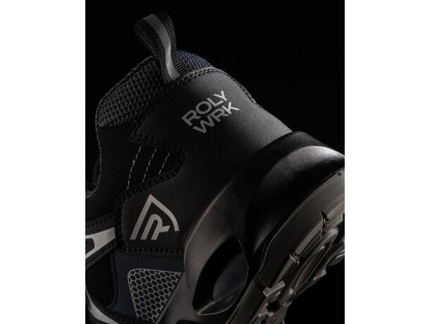 Zapato laboral Kercus Roly con puntera fibra vidrio antiestático Negro/marino detalle 2