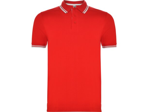 POLO Roly MONTREAL rojo/blanco