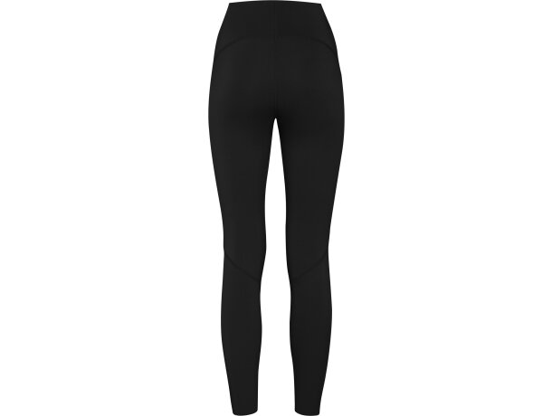 Leggings deportivos Norton de poliéster reciclado con cintura Negro detalle 4