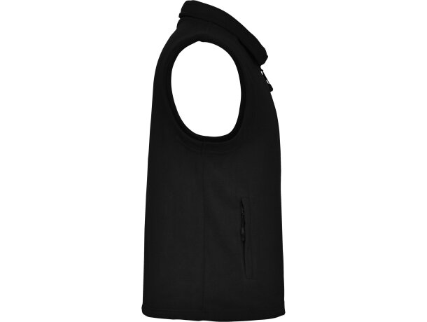 Chaleco New Bellagio Roly de poliéster con cremallera frontal Negro detalle 14