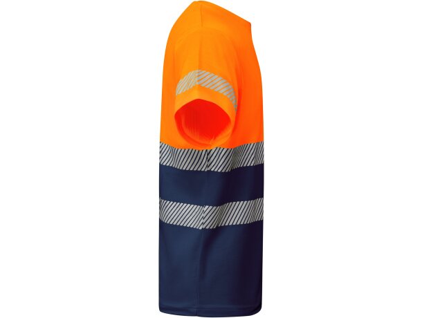 Camiseta TAURI Roly de alta visibilidad marino/naranja fluor