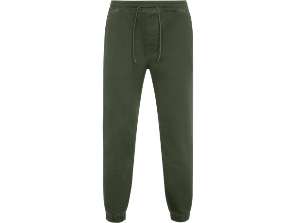 Pantalón jogger Flexar Roly con tejido stretch y puños ajustables Verde humo detalle 21