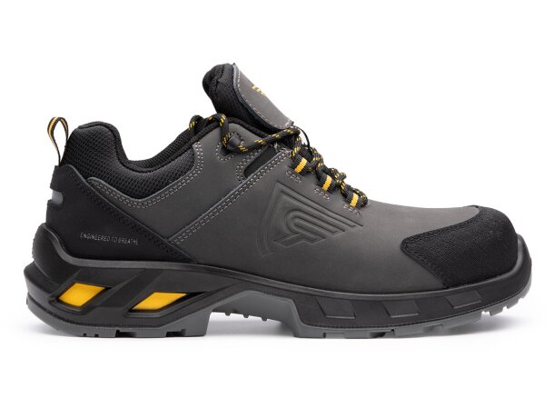Zapato laboral Rock Roly con certificación S3 antiperforación Plomo/amarillo wrk detalle 8