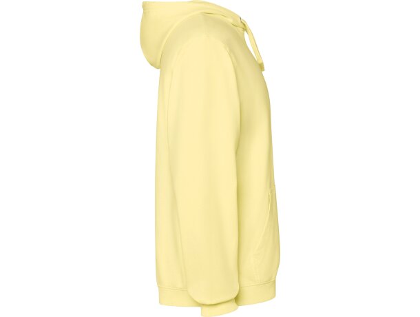 Sudadera Kenia Roly algodón 250 g/m² efecto lavado con capucha Amarillo sweet lavado detalle 8