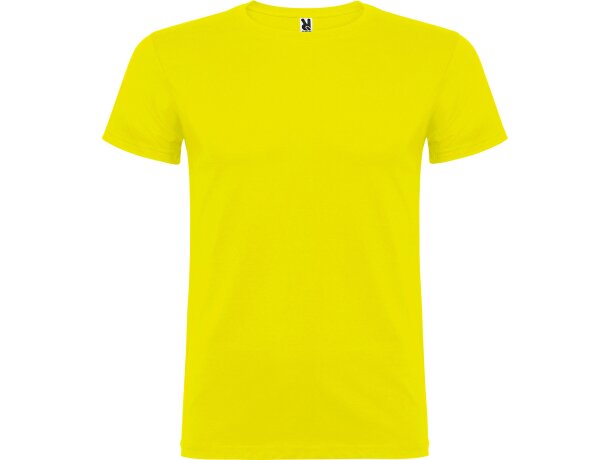 Camisetas impresas para adultos Roly Beagle 155g amarillo