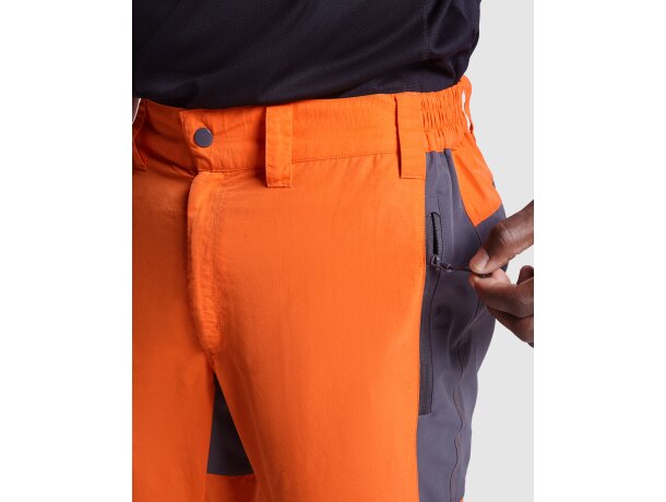 Pantalón trekking Bonati Roly poliamida con refuerzos elásticos Negro/plomo oscuro detalle 1