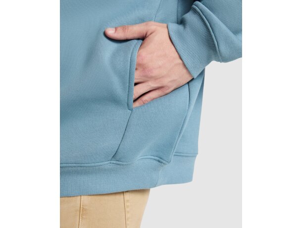 Sudadera con capucha Otto Roly para merchandising corporativo Blanco detalle 3