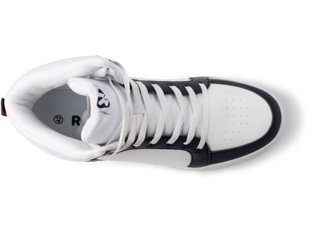 Zapatilla Space blanca Roly con plantilla foamizada confort Blanco/marino detalle 13