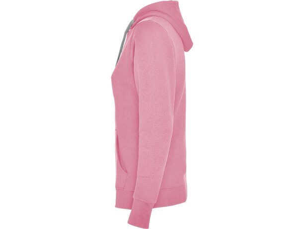 Sudadera URBAN WOMAN Roly con capucha rosa claro/gris vigore