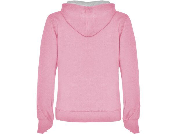 Sudadera URBAN WOMAN Roly con capucha rosa claro/gris vigore