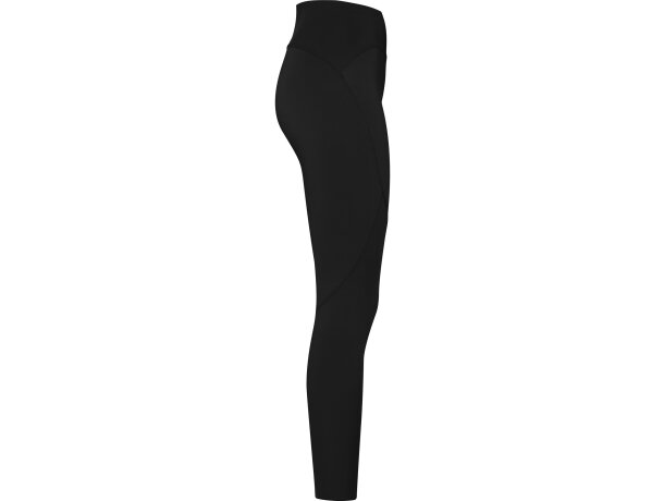 Leggings deportivos Norton de poliéster reciclado con cintura Negro detalle 6