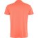 Polo Roly WOS manga corta tejido piqué stretch unisex Coral detalle 30