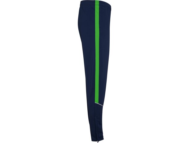 Chándal Evans Roly con cuello alto y laterales a contraste Marino/verde helecho detalle 60